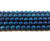 8mm Blue Hematite Matte Faceted Round Beads