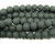 Black howlite matte round beads