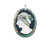 40x54mm Style A Multi Shell Lady Face Oval Pendant