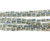 3x6.5mm Gray With Sea Blue Rainbow Ab Rectangle Glass Beads