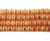 9x11mm 72 Beads Golden Orange Frosted Glass Rondelles With Ab Stripe