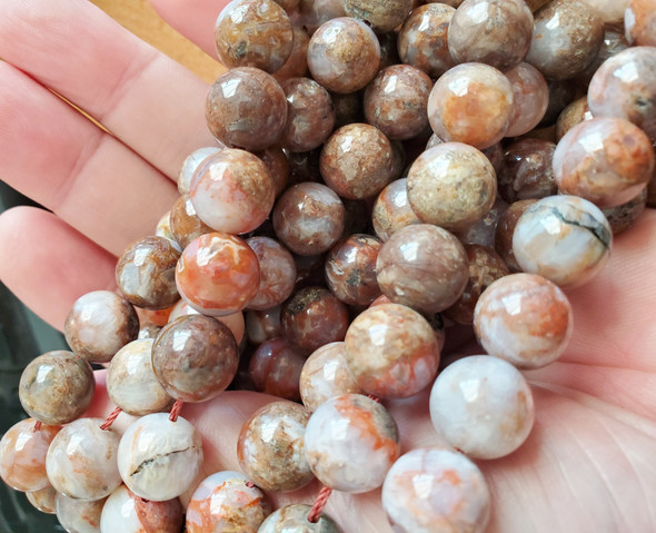6mm High Quality Aqua Nueva Agate Round Beads
