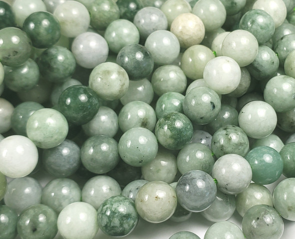 8mm Genuine Burma Jade Round Beads