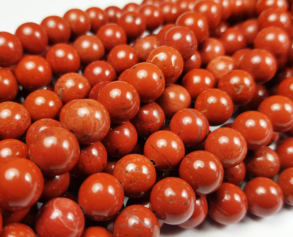 8mm Red Jasper Round Beads