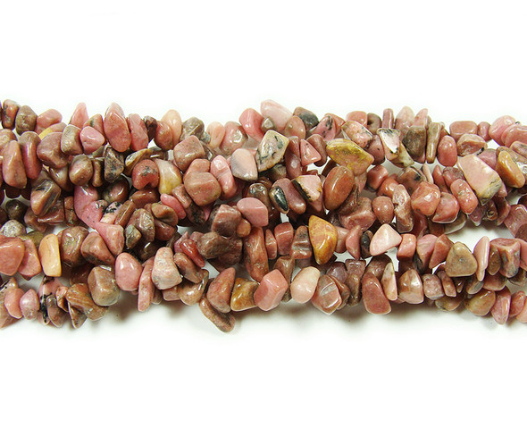 3x7mm 34 Inches Rhodonite Chips