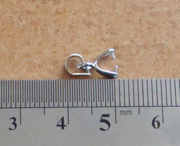 5mm Pack Of 20 Platinum-Plated Pendant Bail