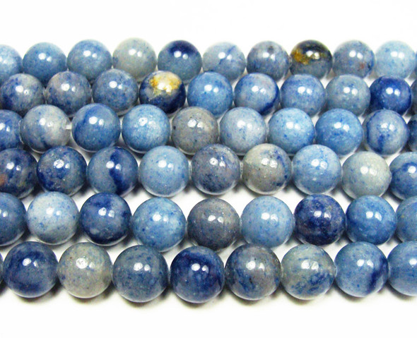 8mm Blue Aventurine Round Beads