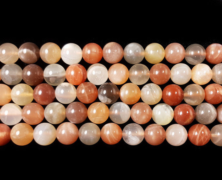 10mm High Quality Multi Color Moonstone Round Beads