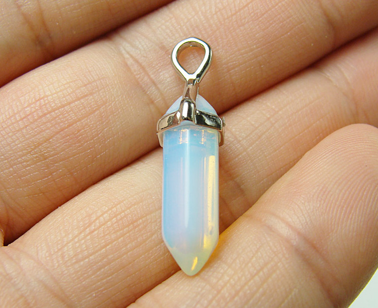 12x31mm Pack Of 3 Opalite Tapered Pendant