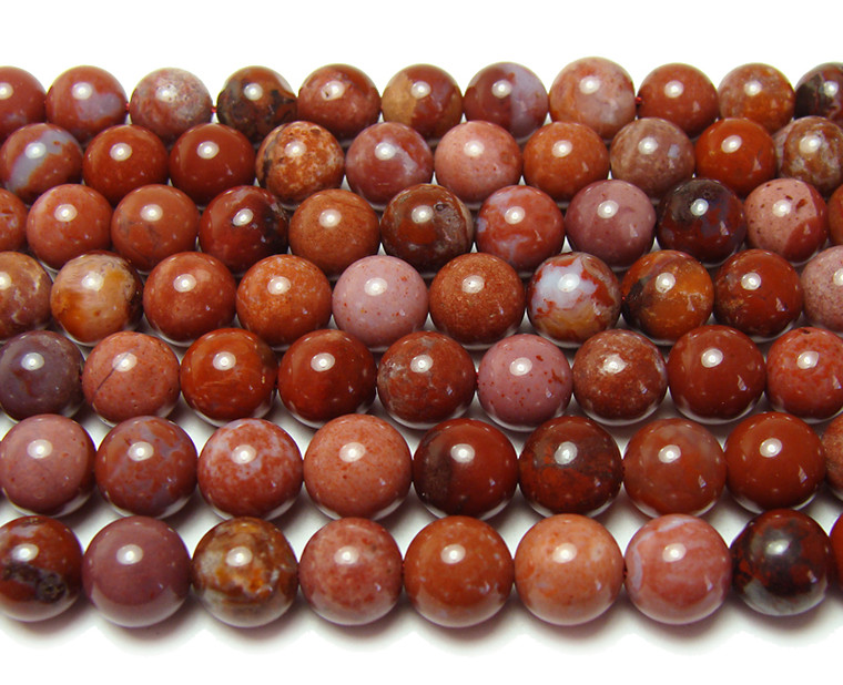 12mm 15.5 Inches Portuguese Agate Smooth Round Beads