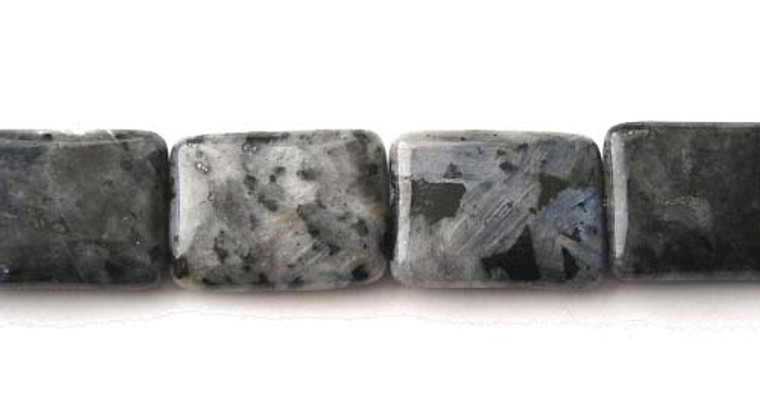 19x25mm Dark Labradorite Rectangle Beads