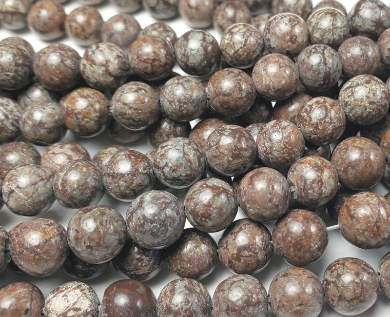 4mm Chocolate Jasper Round Beads