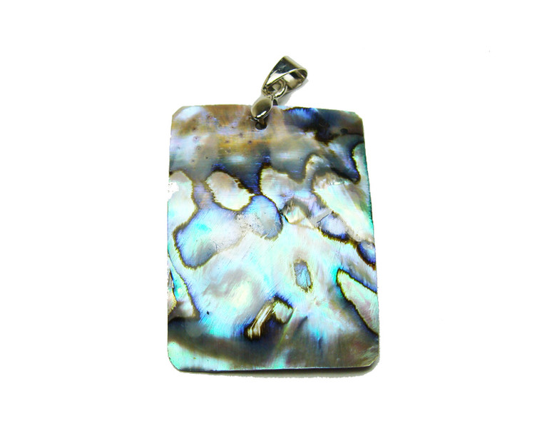 28x38mm Abalone Rectangle Pendant