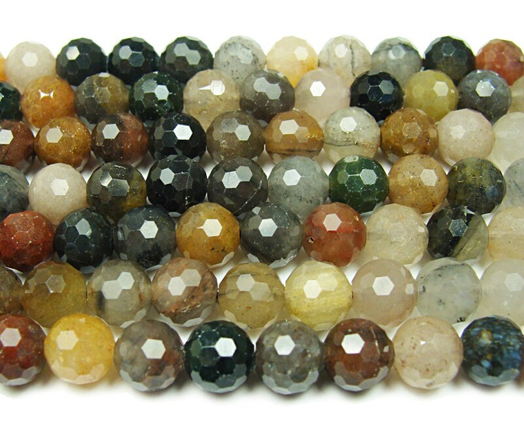 6mm Finely Cut Shiny Chinese Tourmaline Beads