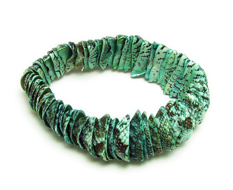 7 Inches Green Stretch Bracelet