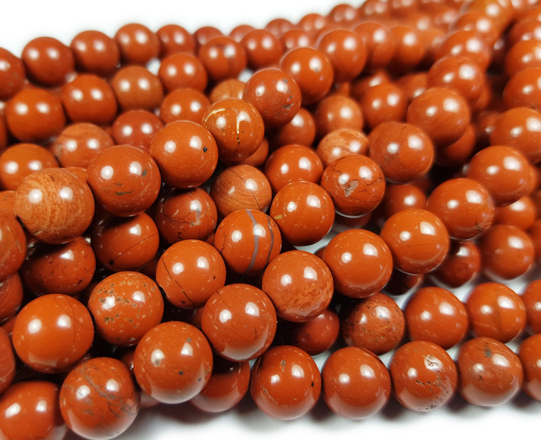 10mm Red Jasper Round Beads