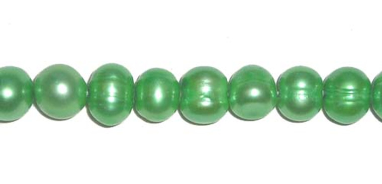 6.5 -7mm Green-Colored Potato Pearls