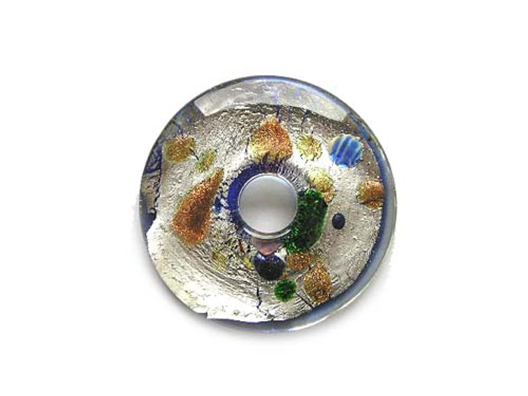 43mm Murano Style Donut Pendant