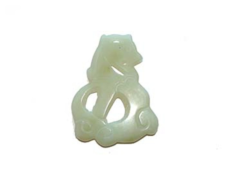 39x54mm New Jade Hand-Carved Animal Pendant