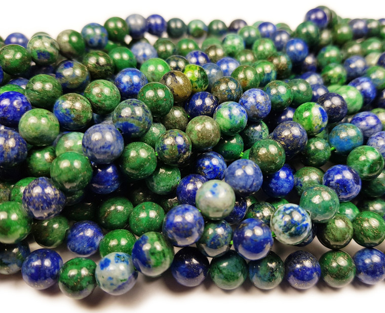 8mm Azurite Round Beads