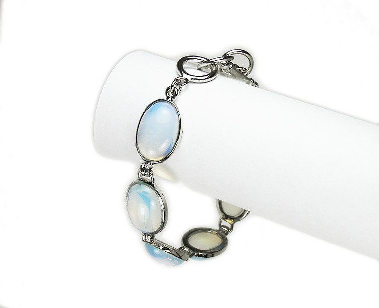 One Size Fits All Opalite Oval Bracelet