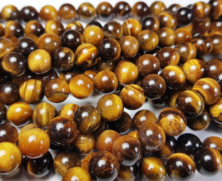 6mm Tiger Eye Round Beads