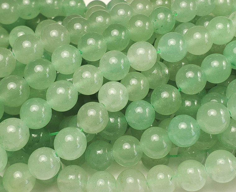 6mm Natural Green Aventurine Round Beads