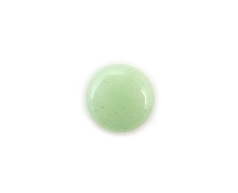 15mm Pack Of 5 Green Aventurine Round Cabochon