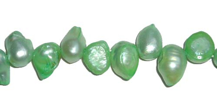 8x13mm 15 Inches Green Blister Pearl Teardrops
