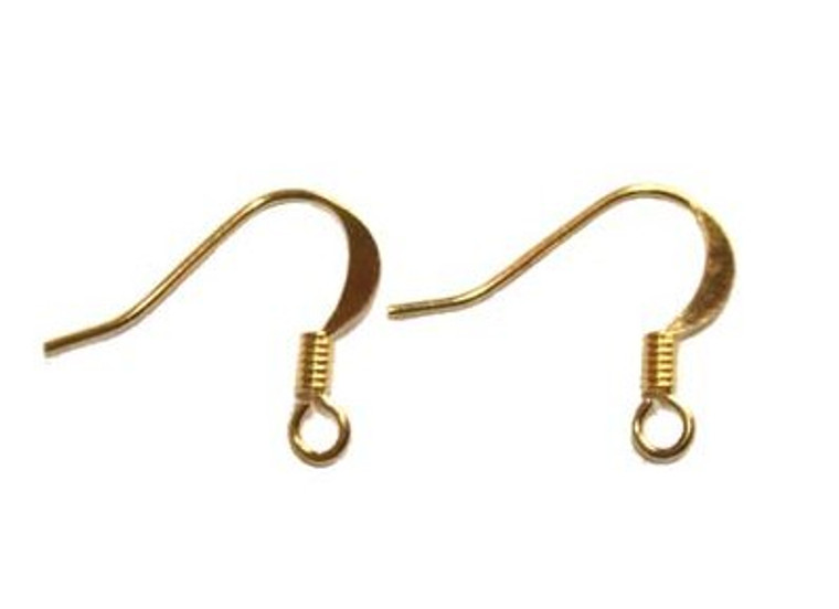 50 Pairs Gold-Plated French Hook