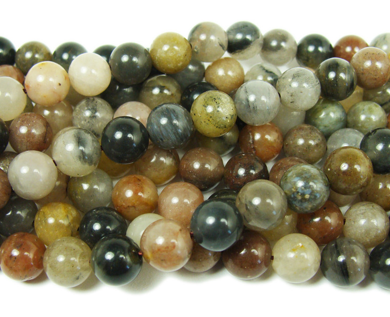 8mm Chinese Tourmaline Smooth Round Beads