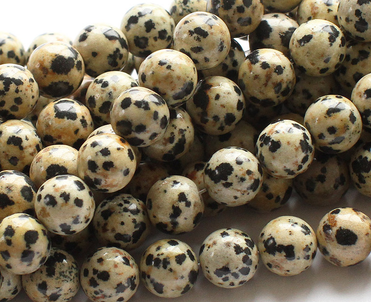 14mm Dalmatian Jasper Round Beads