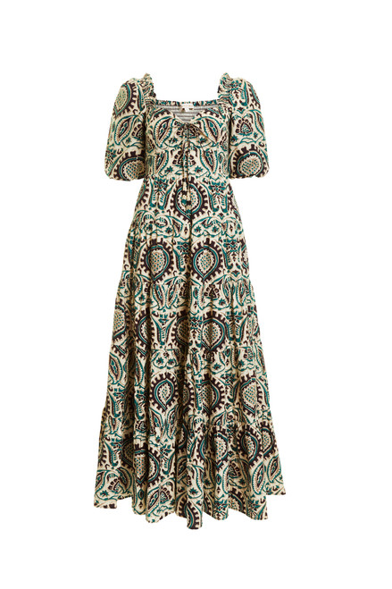 Chelsea Dress in Sara Print Spruce