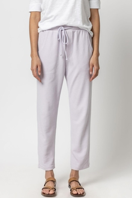 Straight Leg Waffle Pant in Thistle