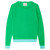 Contrast Crew Sweater in Bright Green Opal