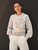 Watercolor Alpaca Blend Blouson Sleeve Sweater in Multi
