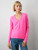 Cashmere Core V-neck in Pink Glow
