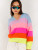 Rainbow Malibu V Sweater in Pineapple