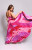 Hale Gown in Pink Swirl Brushstroke