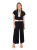 Teddy Crop Trouser in Black Terry