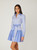 Kaia Dress in French Blue/Optic