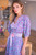 Amber Maxi Dress in Teal Purple Print