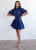 Smocked Waist Dress in Blueprint Poplin