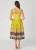 Camilla Dress in Lemon/Navy Multi