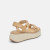 Debra Platform Sandal in Light Natural Raffia