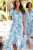Dakota Dress in Turquoise Flora