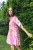 Mallory Dress in Blush Sunrise Ikat