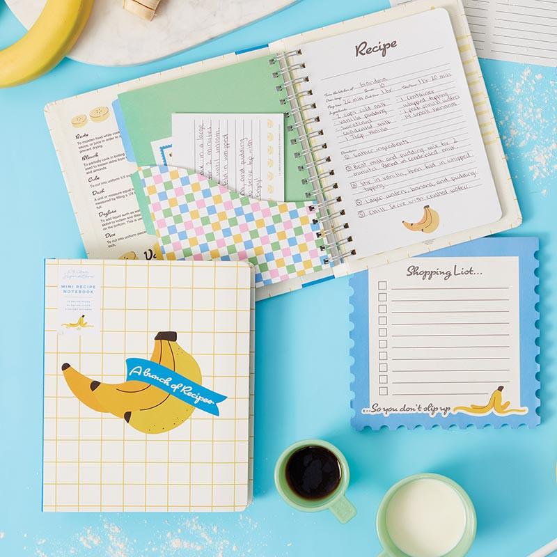 BUNCH OF BANANAS Mini Recipe Notebook - [Wholesale]CR Gibson