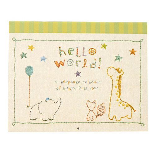 MADE WITH LOVE Baby's First Year Keepsake Calendar