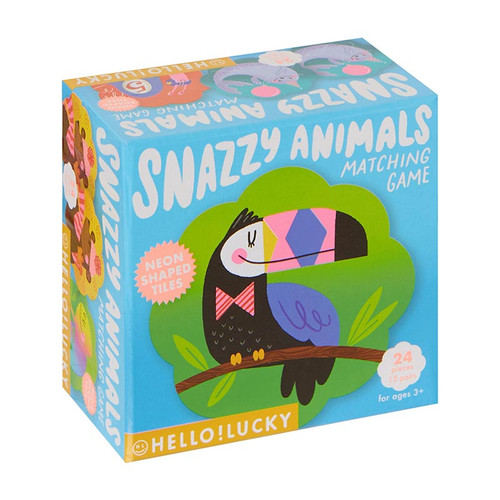 HELLO!LUCKY Snazzy Animals Memory Match Game
